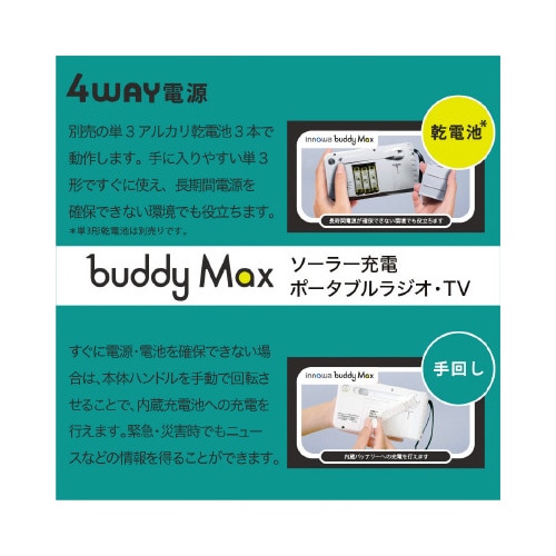 buddy Max ポータブルラジオ・TV