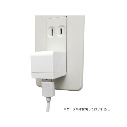 コンセント用USBアダプタ2.4AA+Cポート付き