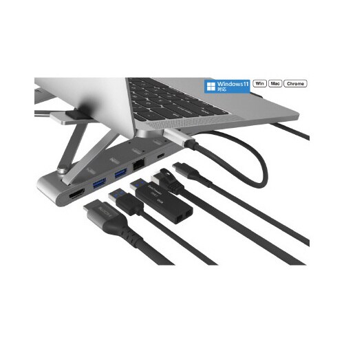 PCスタンドドッキングステーション6in1SL