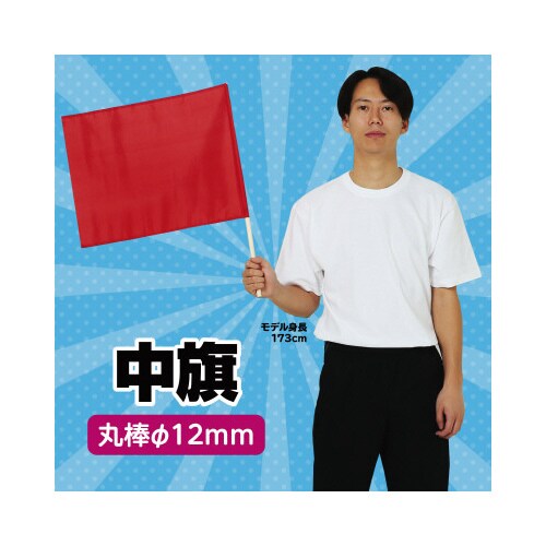 中旗 赤 旗:W50×H36cm 旗竿:57cm