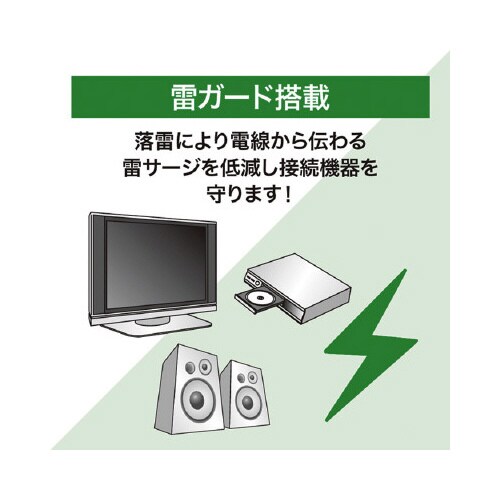 賢く節電ワットメーター付きタップ6個口