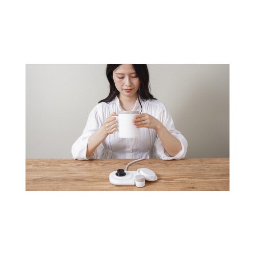 沸かして飲めるマグケトルホワイト