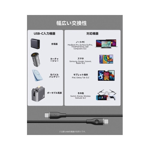 高耐久 編み込みケーブル