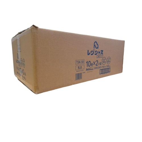 レジ袋西50号東60号乳白薄手100枚×20冊