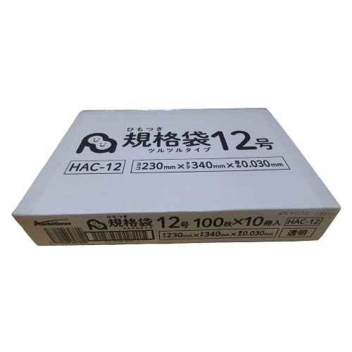 ひも付規格袋12号0.03厚透明100枚×40冊