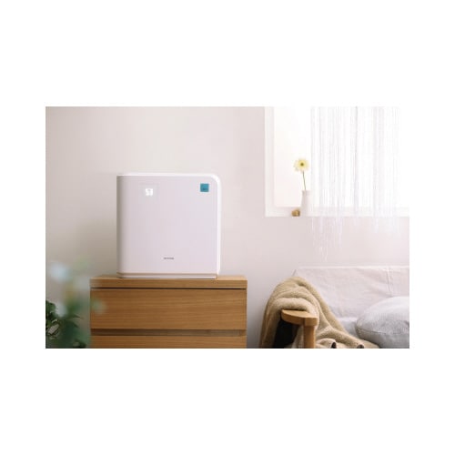 気化ハイブリッド加湿器700ml イオン付 白