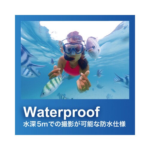 防水防塵デジタルカメラ IP68 約1300万画素