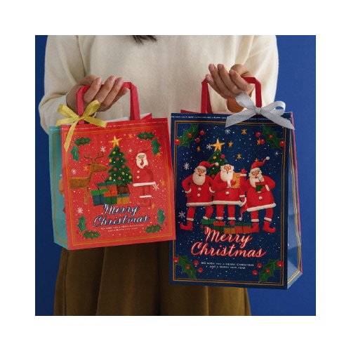 愉快なクリスマスギフトペーパーバッグ 50枚入