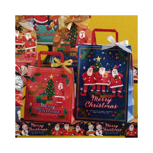 愉快なクリスマスギフトペーパーバッグ 50枚入
