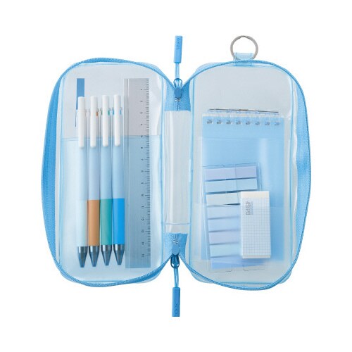 ラウンドジップペンケース モカブラウン