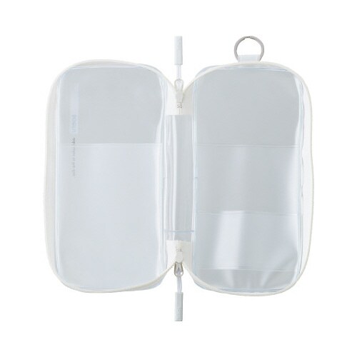 ラウンドジップペンケース フロストクリヤー