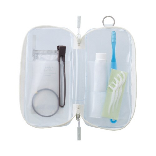 ラウンドジップペンケース フロストクリヤー