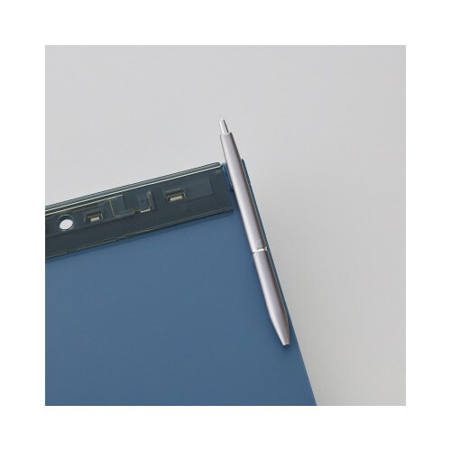 超薄型クリップボード フック穴付 A4 Sブルー