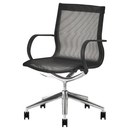 ケフカチェア ミドル メッシュBK/SV