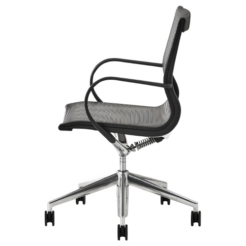 ケフカチェア ミドル メッシュBK/SV