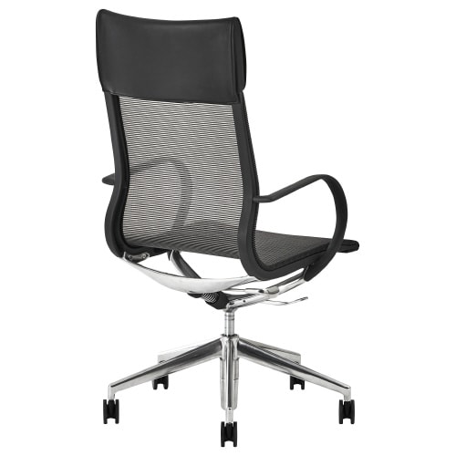 ケフカチェア ハイバック メッシュBK/SV