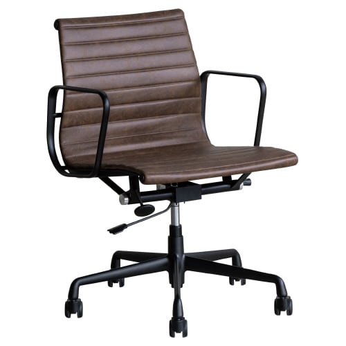 アルミナムチェア RL−27 COFFEE/BK