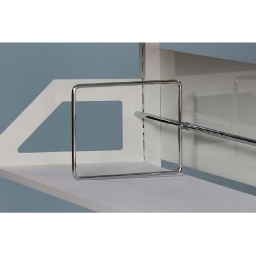 可動棚付クランプ式机上ラックW1200