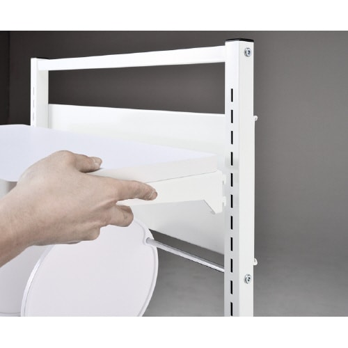 可動棚付デスクラック W850