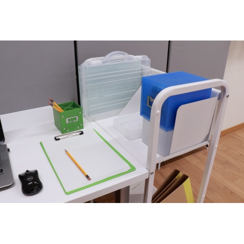 平棚傾斜棚自在スチールラック 2段