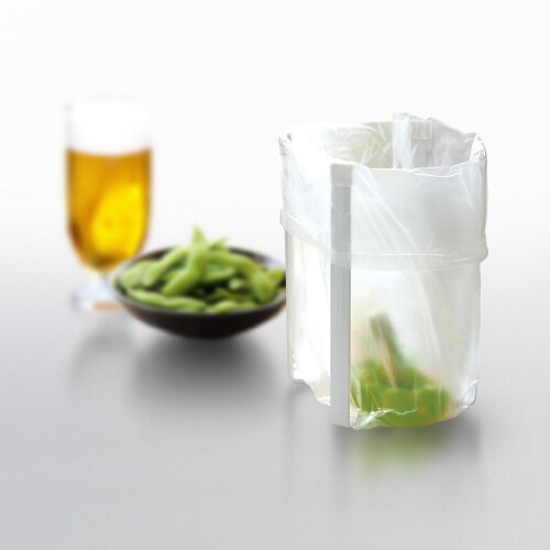 ポリ袋エコホルダー タワー L ホワイト