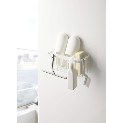 マグネットバスルームバスケット タワー ホワイト