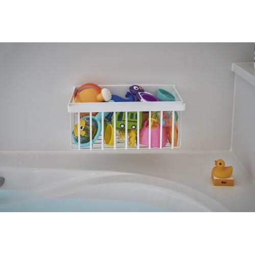 マグネットバスルームバスケット タワー ホワイト