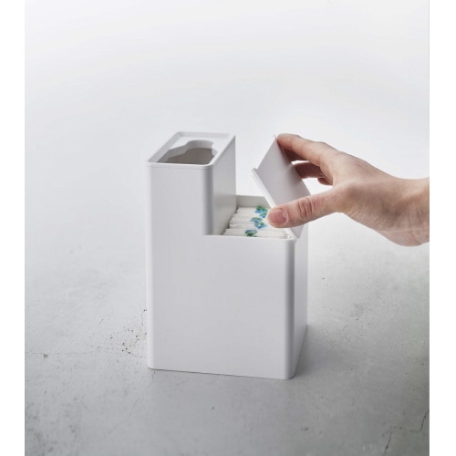 替ブラシ収納付流せるトイレブラシスタンド タワー