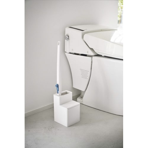 替ブラシ収納付流せるトイレブラシスタンド タワー