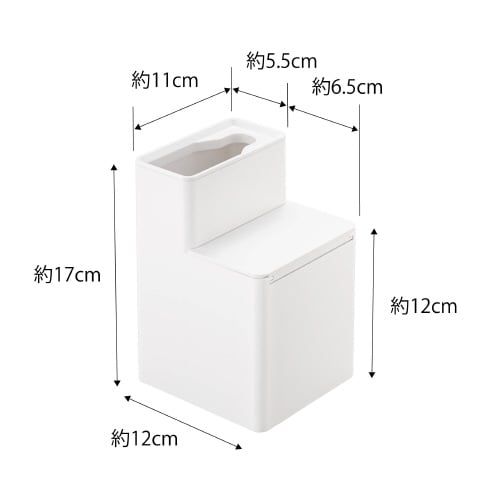 替ブラシ収納付流せるトイレブラシスタンド タワー