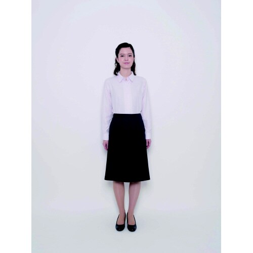 AラインスカートAS2349ネイビー17号