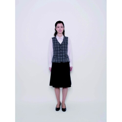 ベストAV1295ベージュ×ネイビー9号