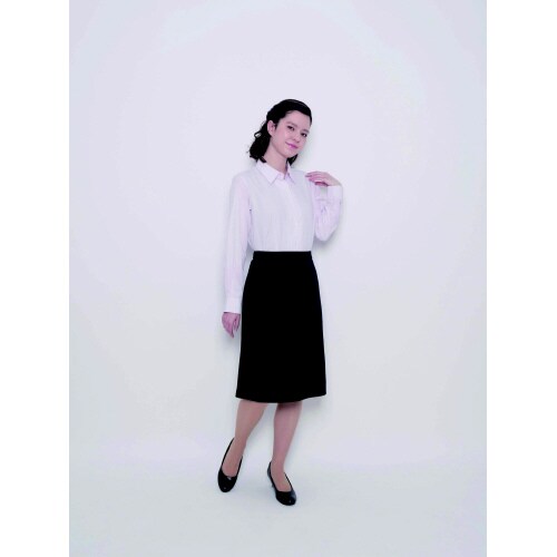 AラインスカートBCS2117ネイビー13号