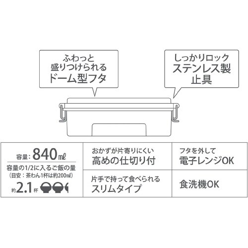 コンテナランチボックス ストライカーブラック