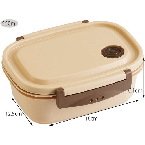 ラク軽弁当箱M ベージュ 2セット