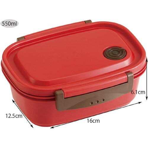 ラク軽弁当箱M レッド 2セット