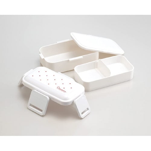 ふわっと2段弁当箱 キャスミンアイボリー