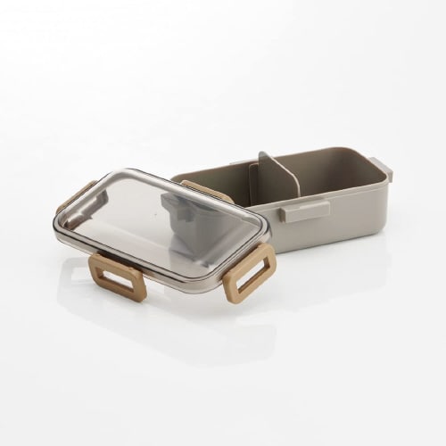 ふわっと弁当箱 モーブグレー 2セット