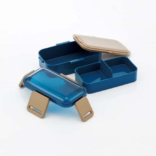 ふわっと2段弁当箱 オーシャンブルー