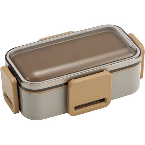 ふわっと2段弁当箱 モーブグレー