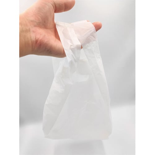 手さげポリ袋12号S乳白 100枚入 5セット
