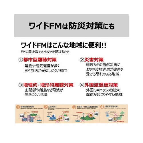 MP3再生可能CDラジオ ホワイト