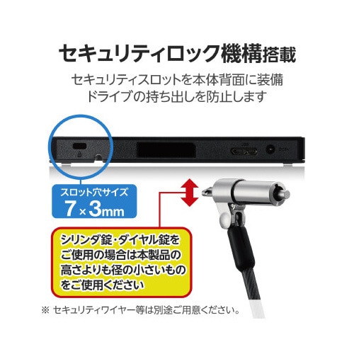 外付け DVDドライブ 書込ソフト バスパワー 黒