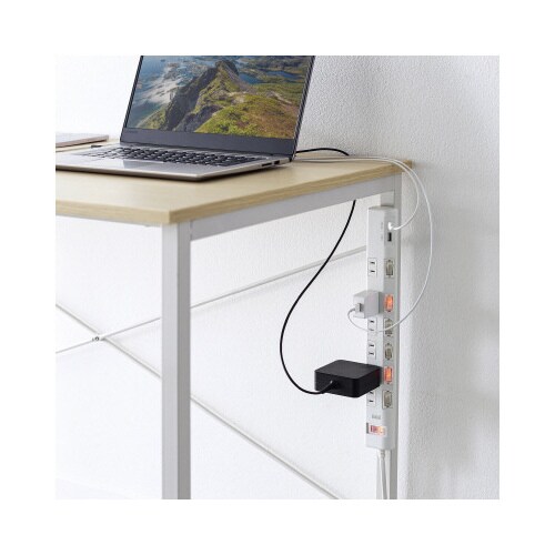 節電タップ(2P・6個口・2m・ホワイト)