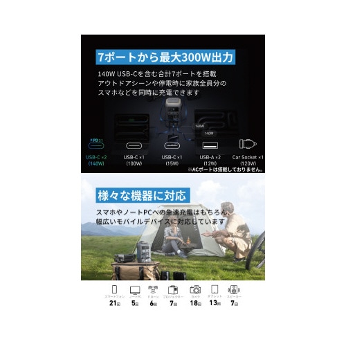 Solix C300 DC Portable