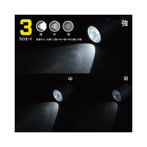 ソーラー充電式ハンドライト