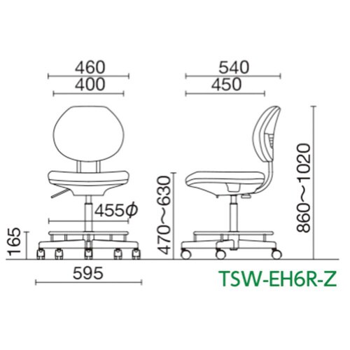 導電チェア TSWーEH6RーZ