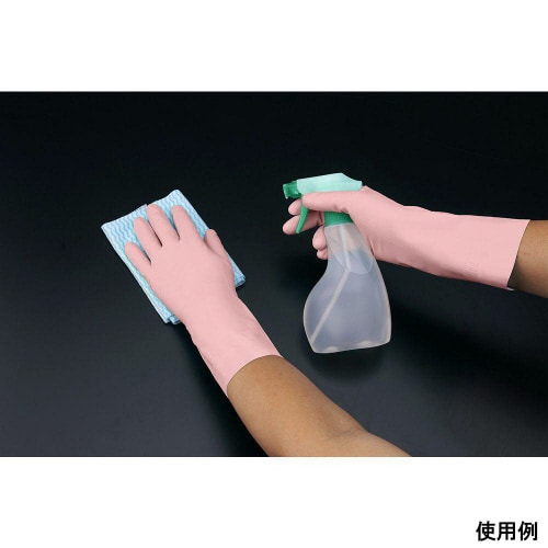ニトリルゴム製手袋 中厚手 M ピンク
