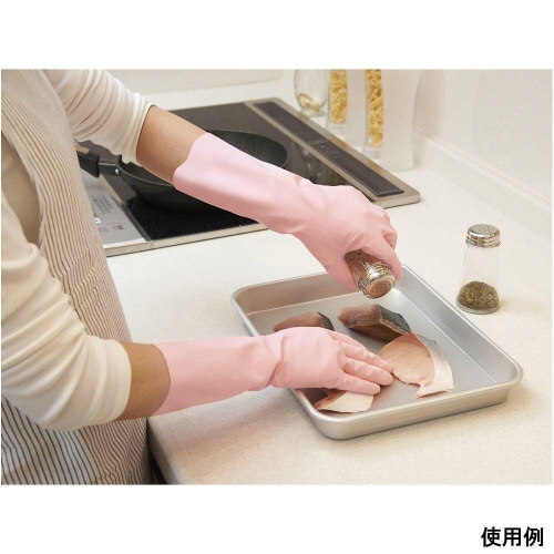 ニトリルゴム製手袋 薄手 S ピンク 1