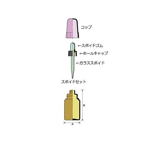 スポイド瓶 S−60褐色−Si 12本